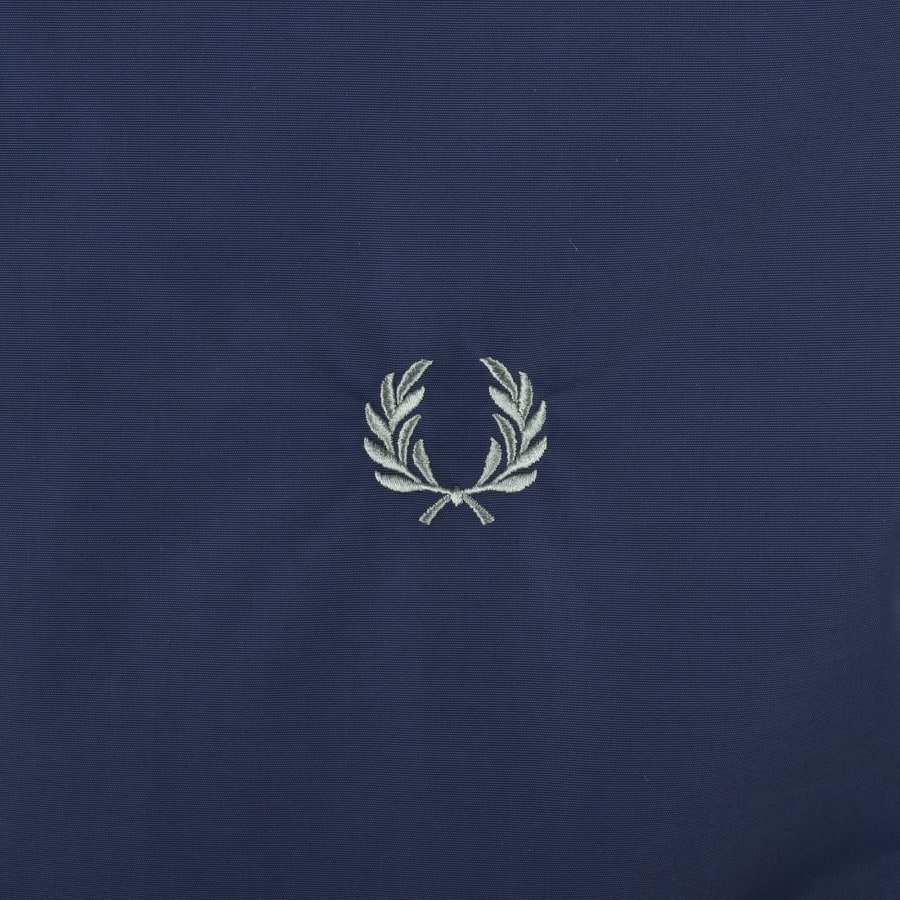 Image number 3 for Fred Perry Brentham Hooded Jacket Navy