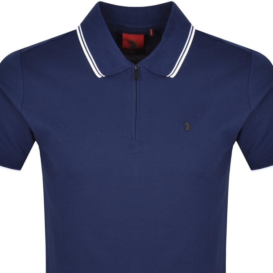 Image number 2 for Luke 1977 Texas Tipped Polo T Shirt Navy