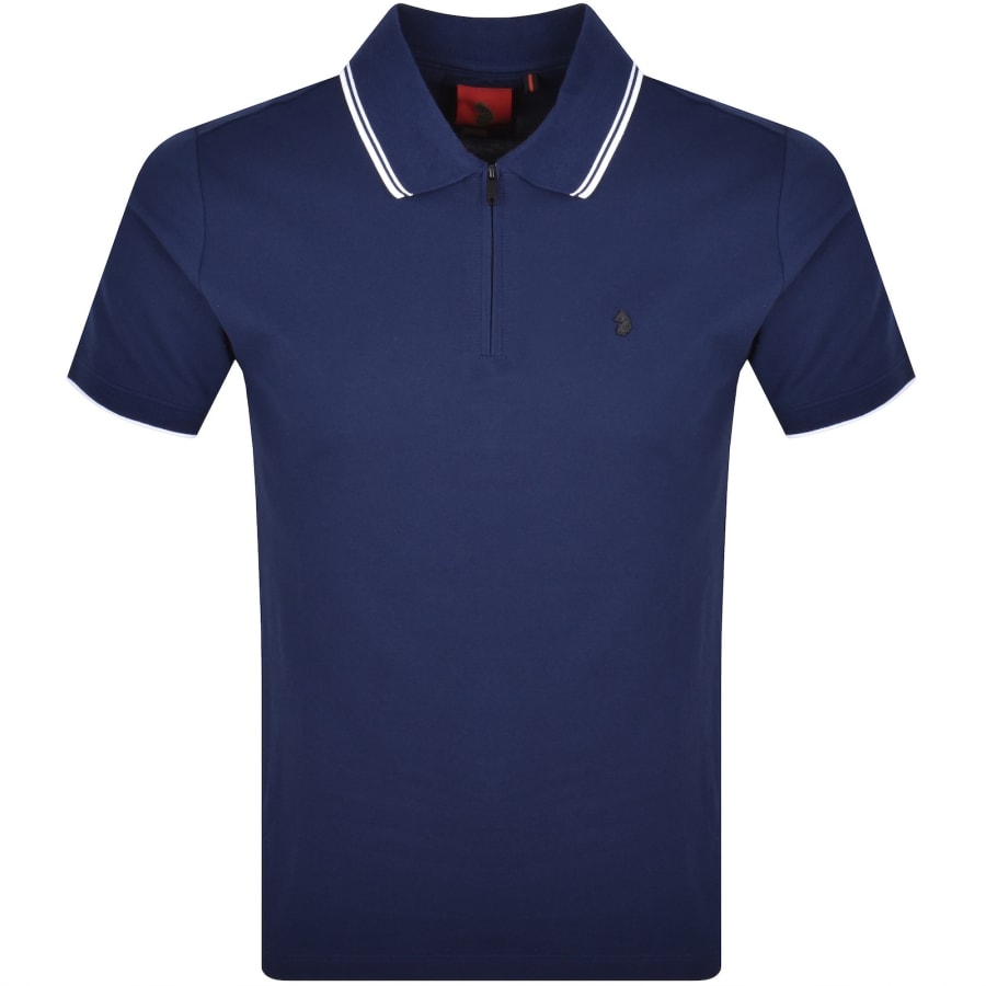Image number 1 for Luke 1977 Texas Tipped Polo T Shirt Navy