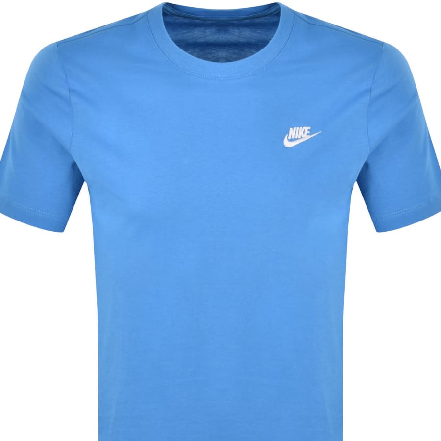 Image number 2 for Nike Crew Neck Club T Shirt Blue