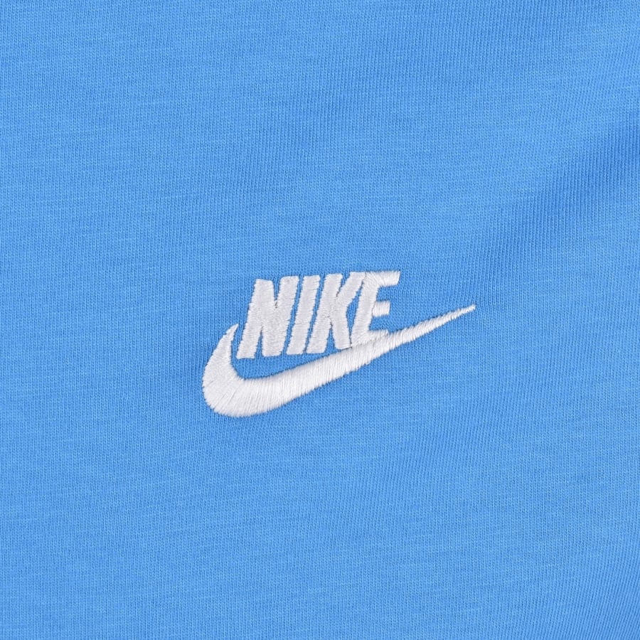 Image number 3 for Nike Crew Neck Club T Shirt Blue
