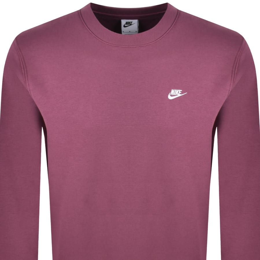 Image number 2 for Nike Crew Neck Club Sweatshirt Pink