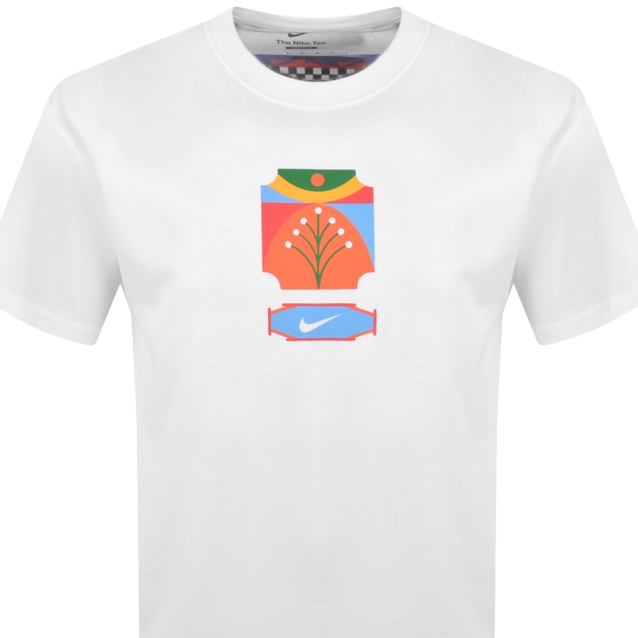 Image number 3 for Nike Crew Neck Palm Tree T Shirt White