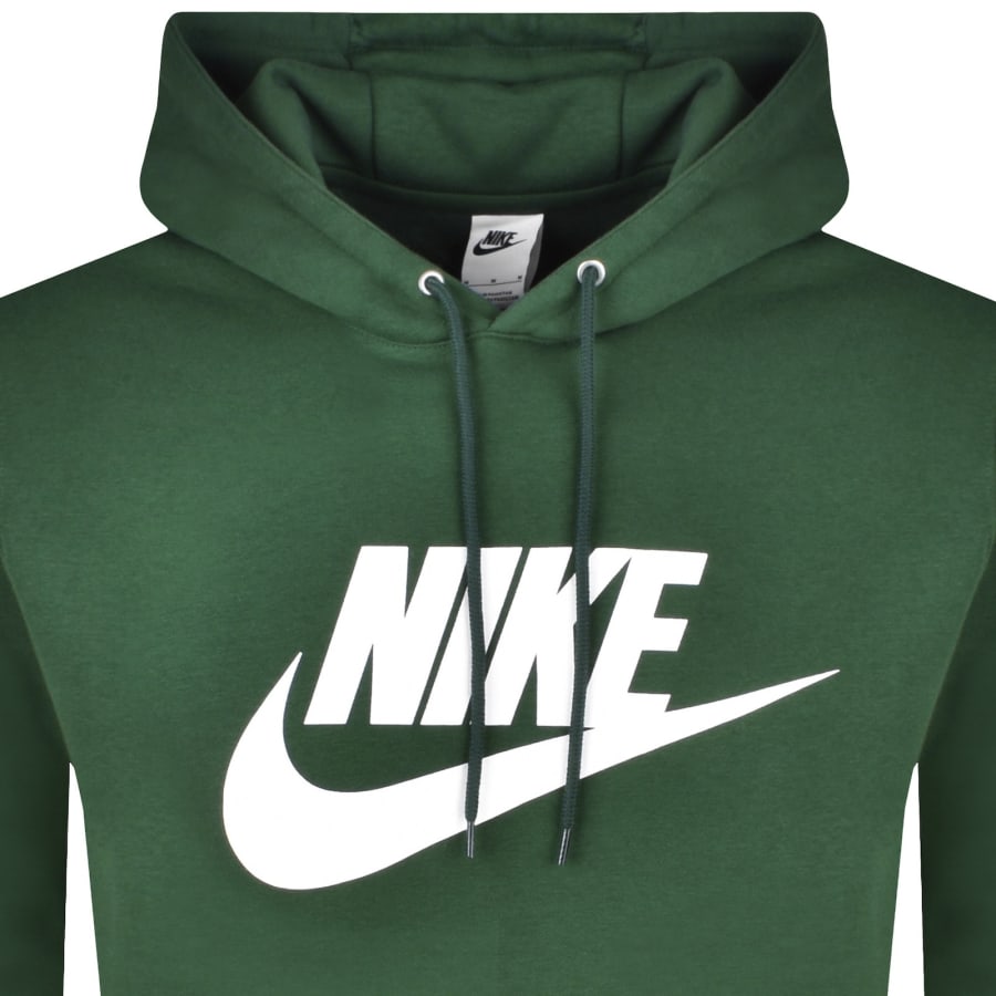 Image number 2 for Nike Sportswear Logo Fleece Hoodie Green