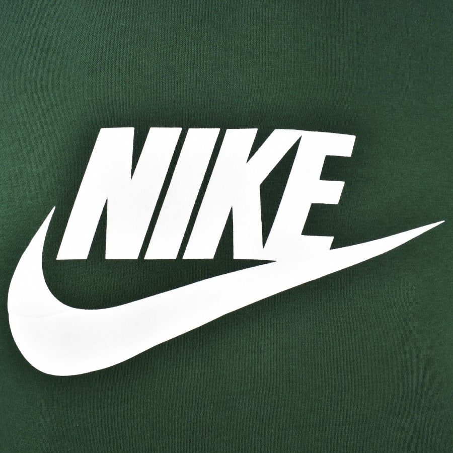Image number 3 for Nike Sportswear Logo Fleece Hoodie Green