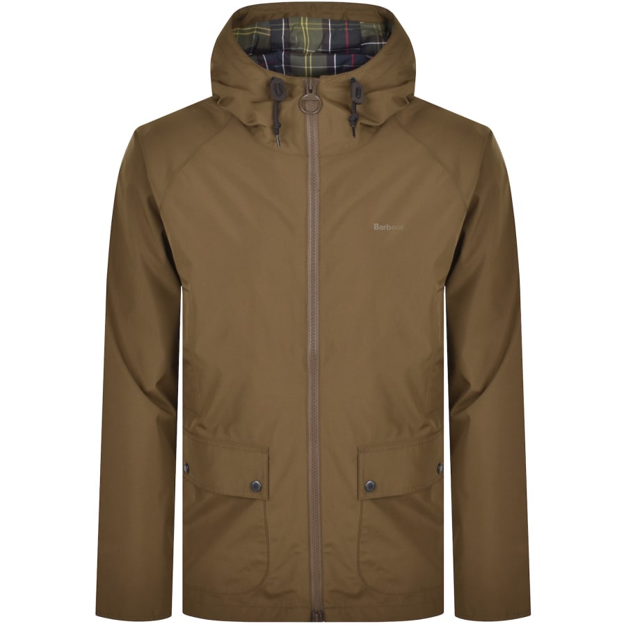Image number 1 for Barbour Domus Waterproof Jacket Brown