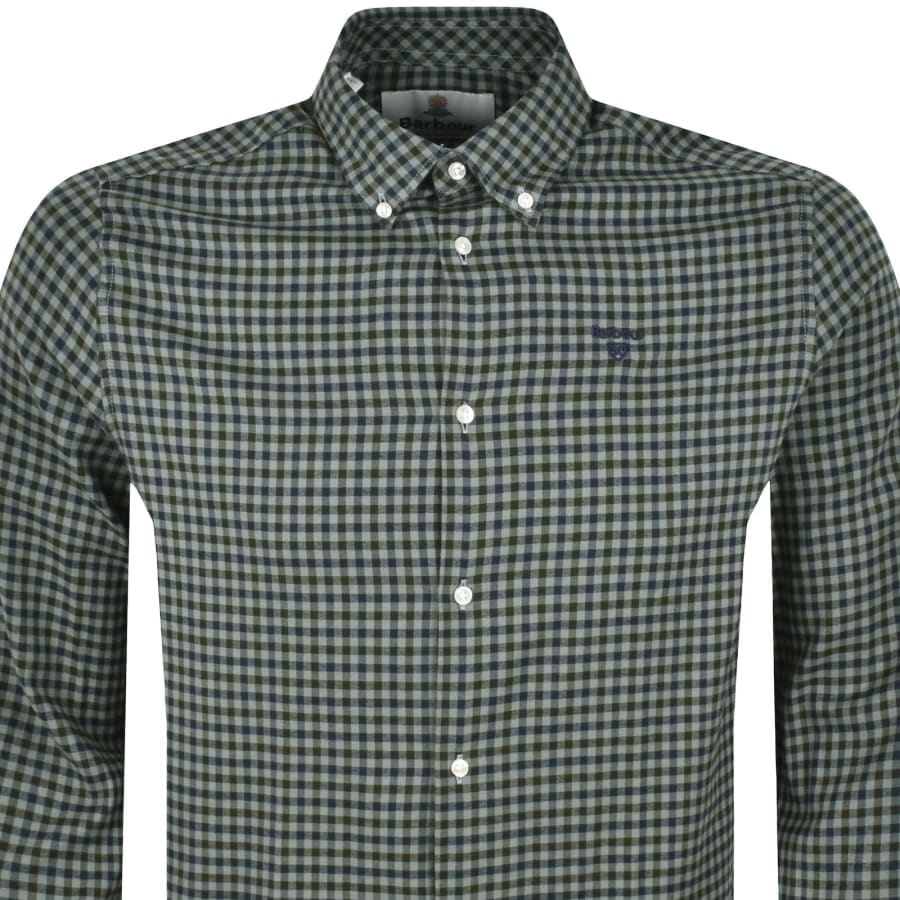 Image number 2 for Barbour Finkle Long Sleeved Shirt Green