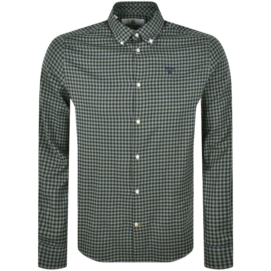 Image number 1 for Barbour Finkle Long Sleeved Shirt Green
