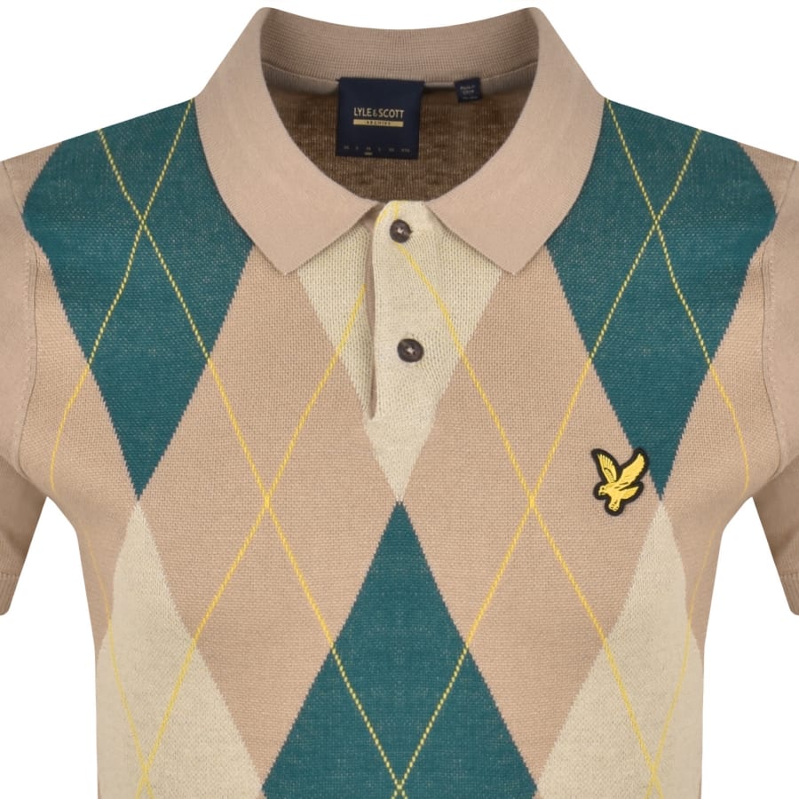Image number 2 for Lyle And Scott Archive Polo Shirt Beige