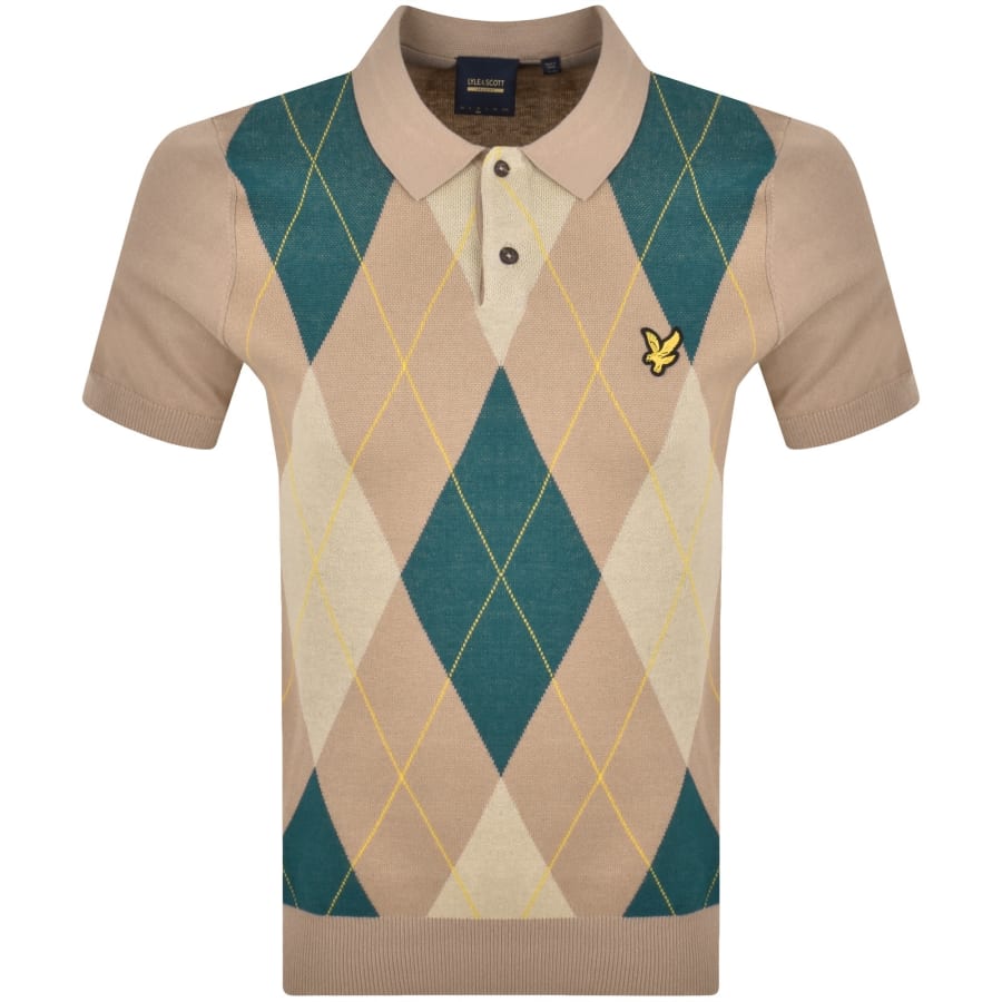 Image number 1 for Lyle And Scott Archive Polo Shirt Beige