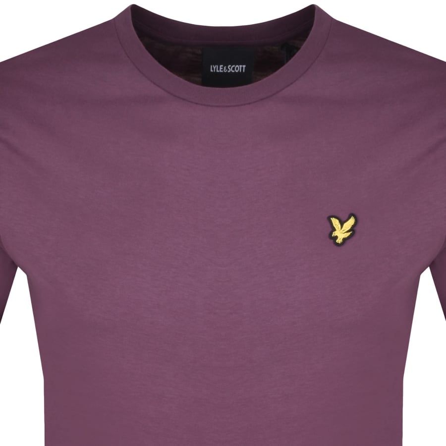 Image number 2 for Lyle And Scott Crew Neck T Shirt Purple