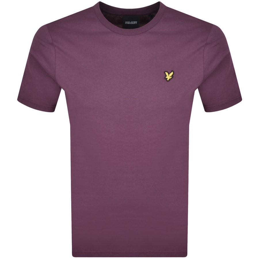 Image number 1 for Lyle And Scott Crew Neck T Shirt Purple