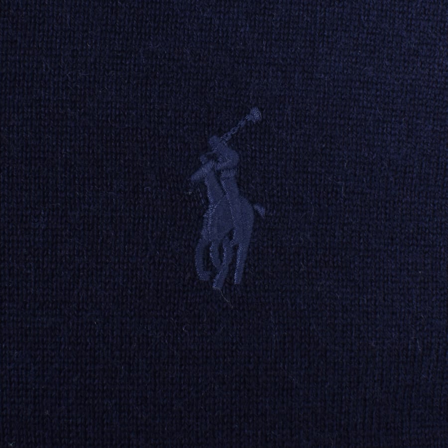 Image number 3 for Ralph Lauren Polo Knitted Wool Jumper Navy