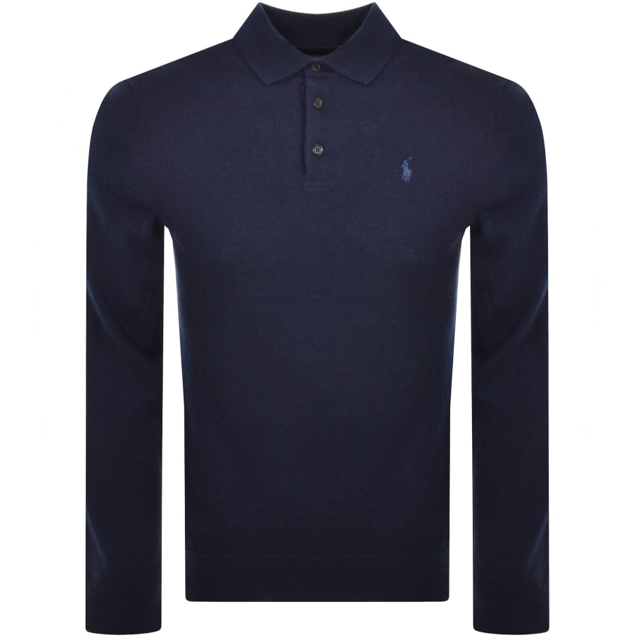 Image number 1 for Ralph Lauren Polo Knitted Wool Jumper Navy