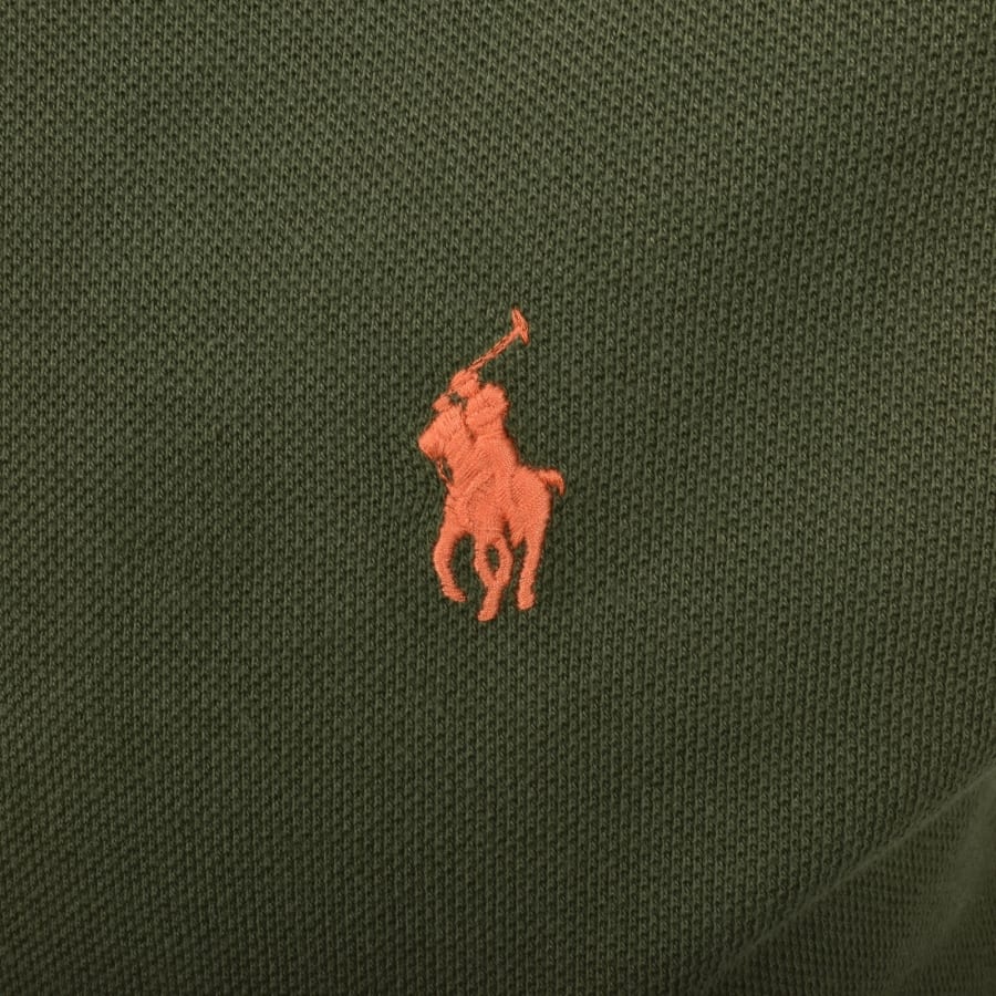 Image number 3 for Ralph Lauren Custom Slim Fit Polo T Shirt Green