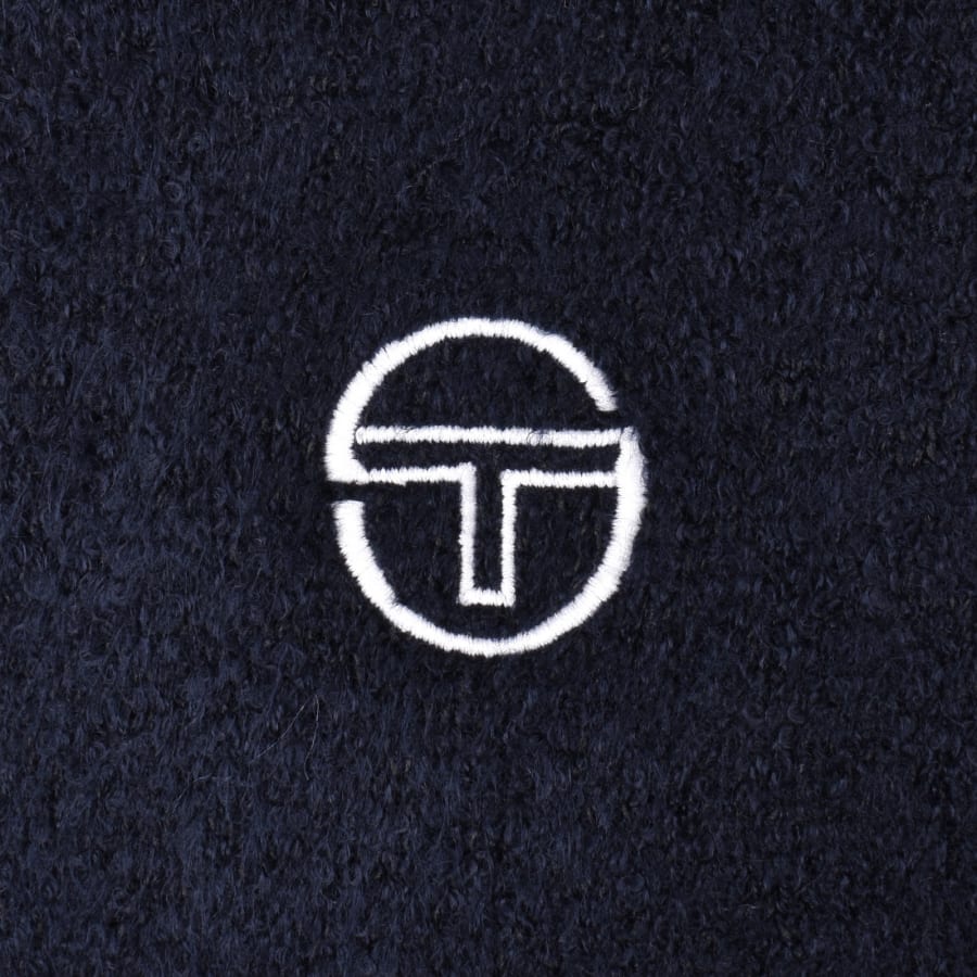 Image number 3 for Sergio Tacchini Crew Neck Knit Jumper Navy