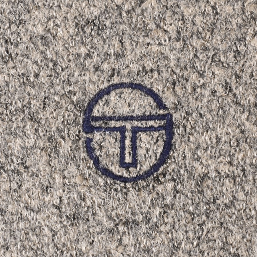 Image number 3 for Sergio Tacchini Crew Neck Knit Jumper Beige