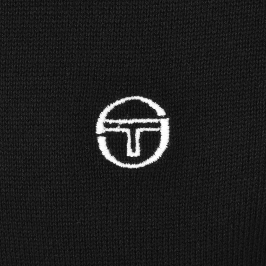 Image number 3 for Sergio Tacchini Roberto Knit Polo Black