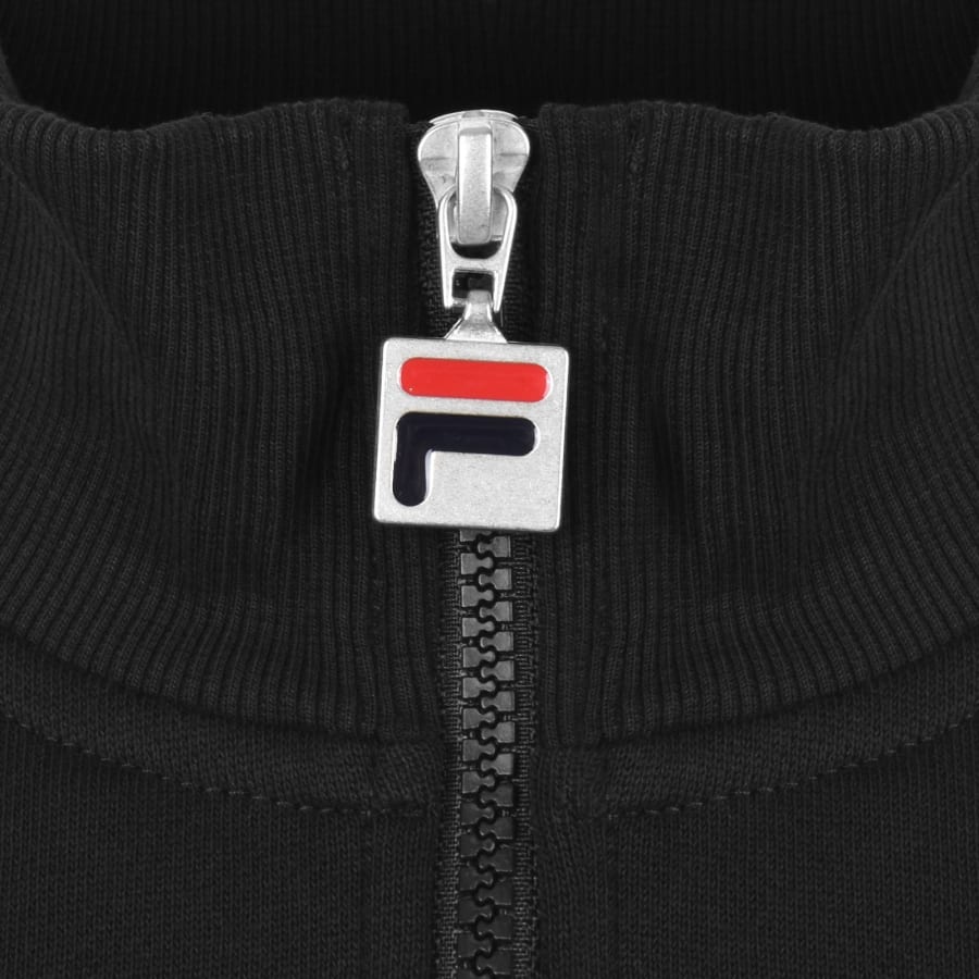 Image number 4 for Fila Quarter Zip Ramy 2 Sweatshirt Black