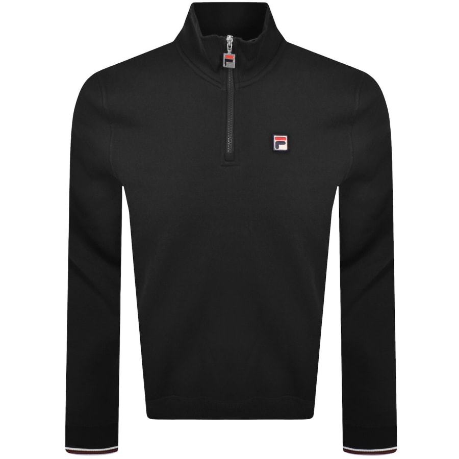 Image number 1 for Fila Quarter Zip Ramy 2 Sweatshirt Black