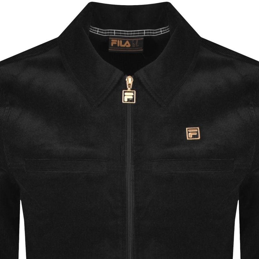 Image number 2 for Fila Corduroy Overshirt Black