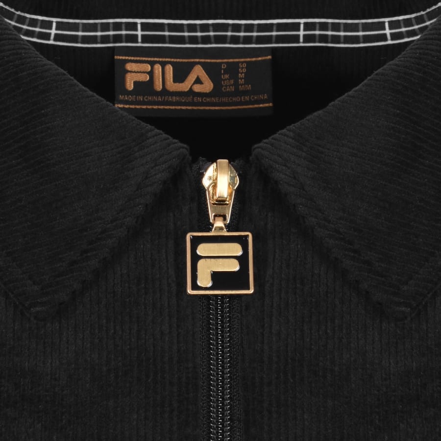 Image number 4 for Fila Corduroy Overshirt Black