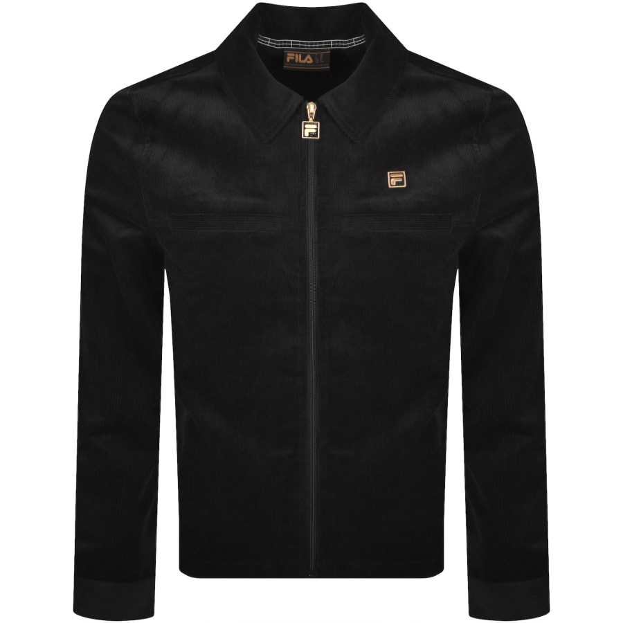 Image number 1 for Fila Corduroy Overshirt Black