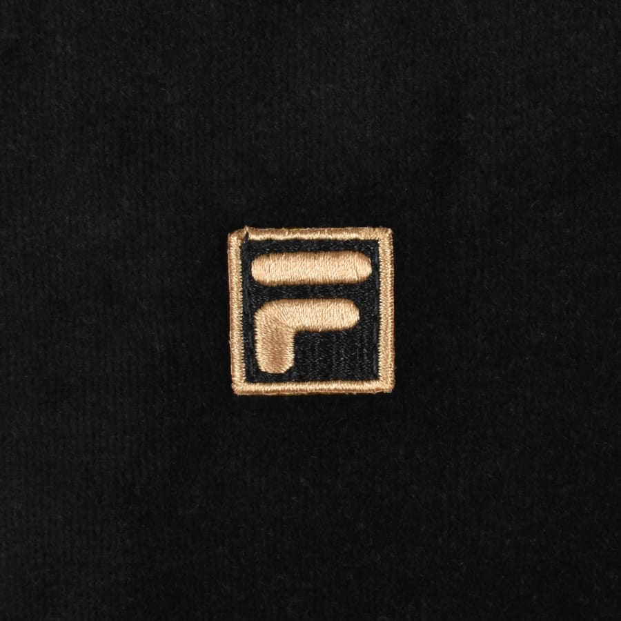 Image number 3 for Fila Velour Colour Block Jacket Black