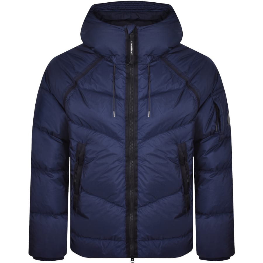 Image number 2 for CP Company Down Shield Jacket Navy