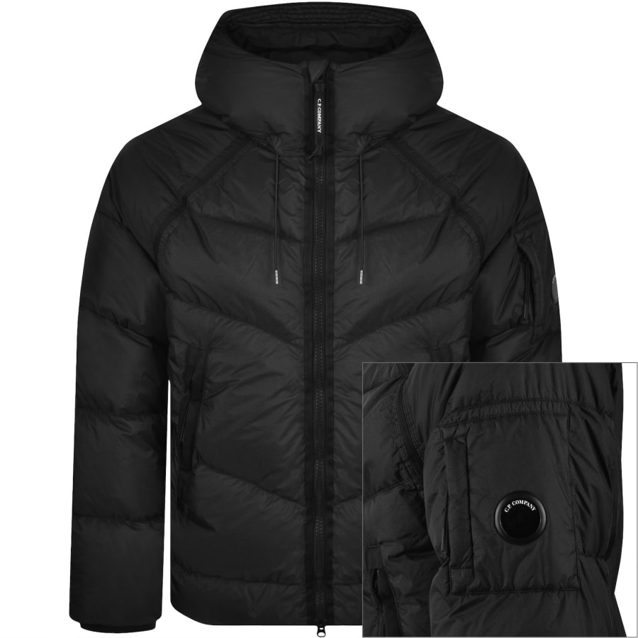 Image number 1 for CP Company Down Shield Jacket Black