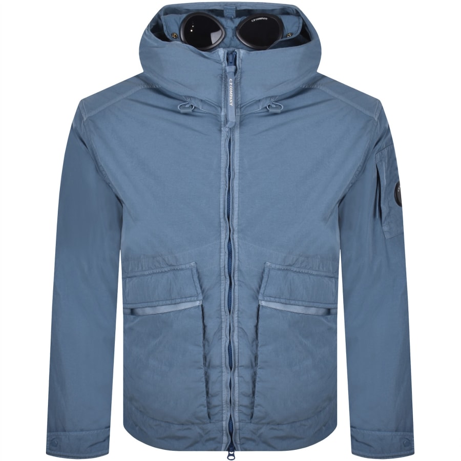 Image number 2 for CP Company Chrome-R Goggle Jacket Blue