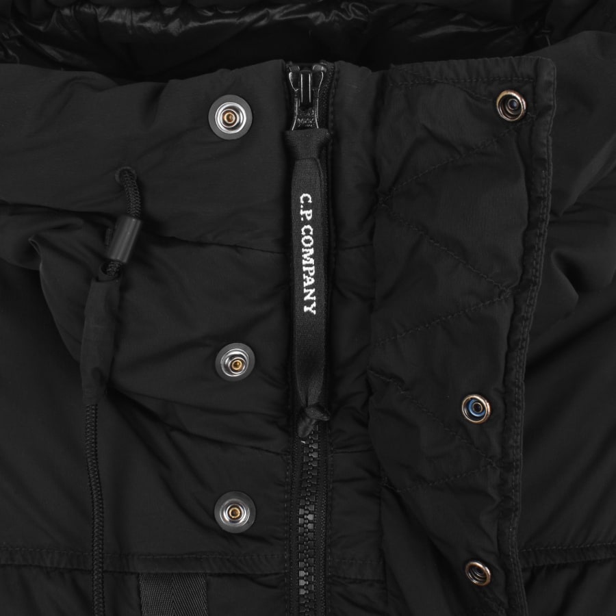 Image number 5 for CP Company Nycra-R Long Down Jacket Black