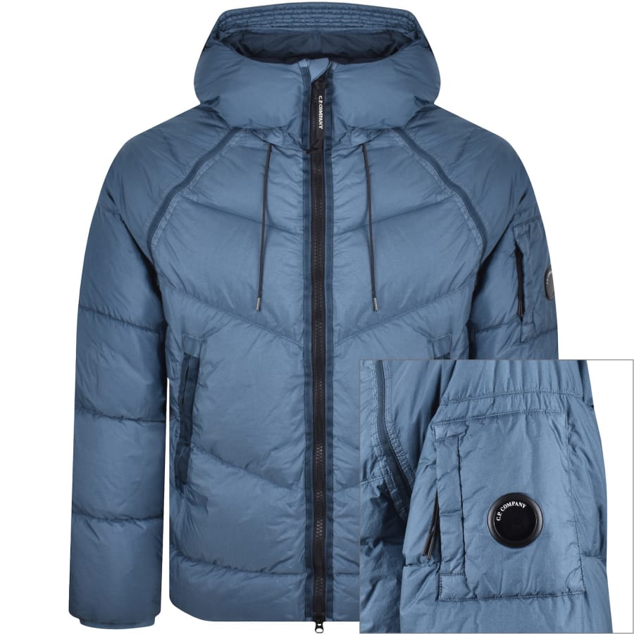 Image number 1 for CP Company Down Shield Jacket Orion Blue