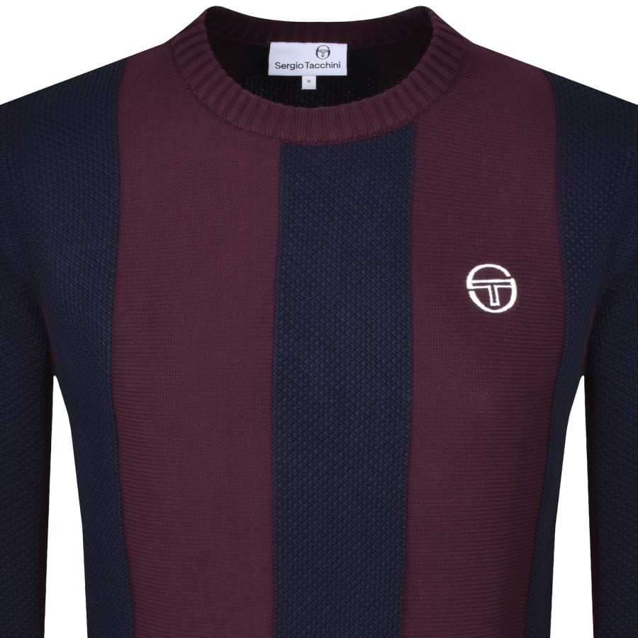 Image number 2 for Sergio Tacchini Crew Neck Knit Jumper Red