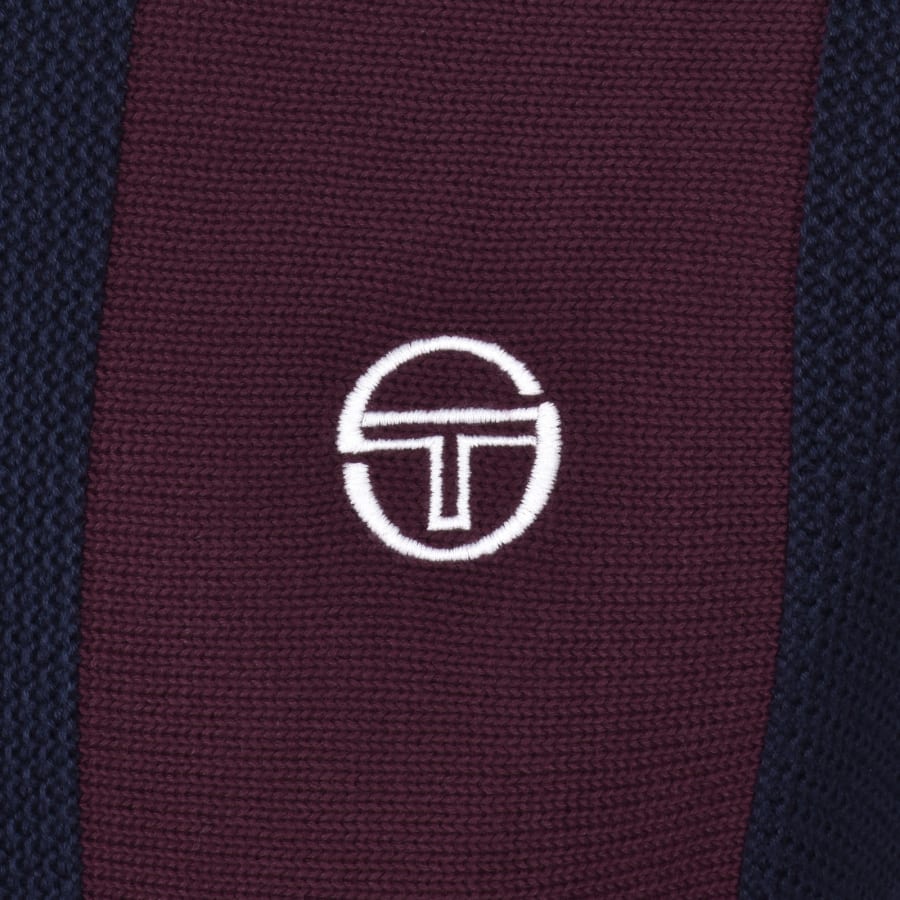 Image number 3 for Sergio Tacchini Crew Neck Knit Jumper Red