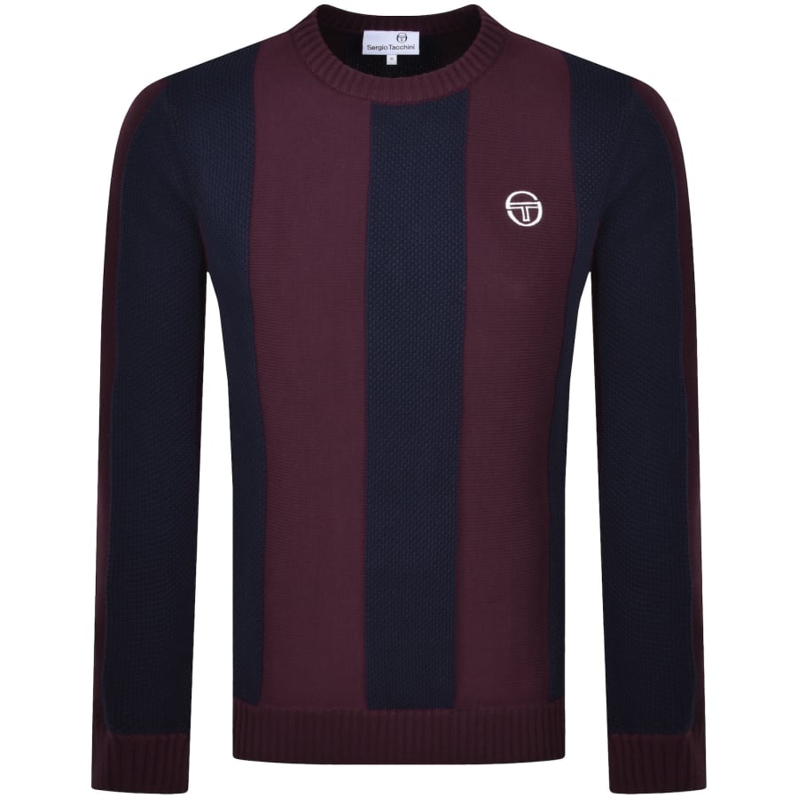 Image number 1 for Sergio Tacchini Crew Neck Knit Jumper Red