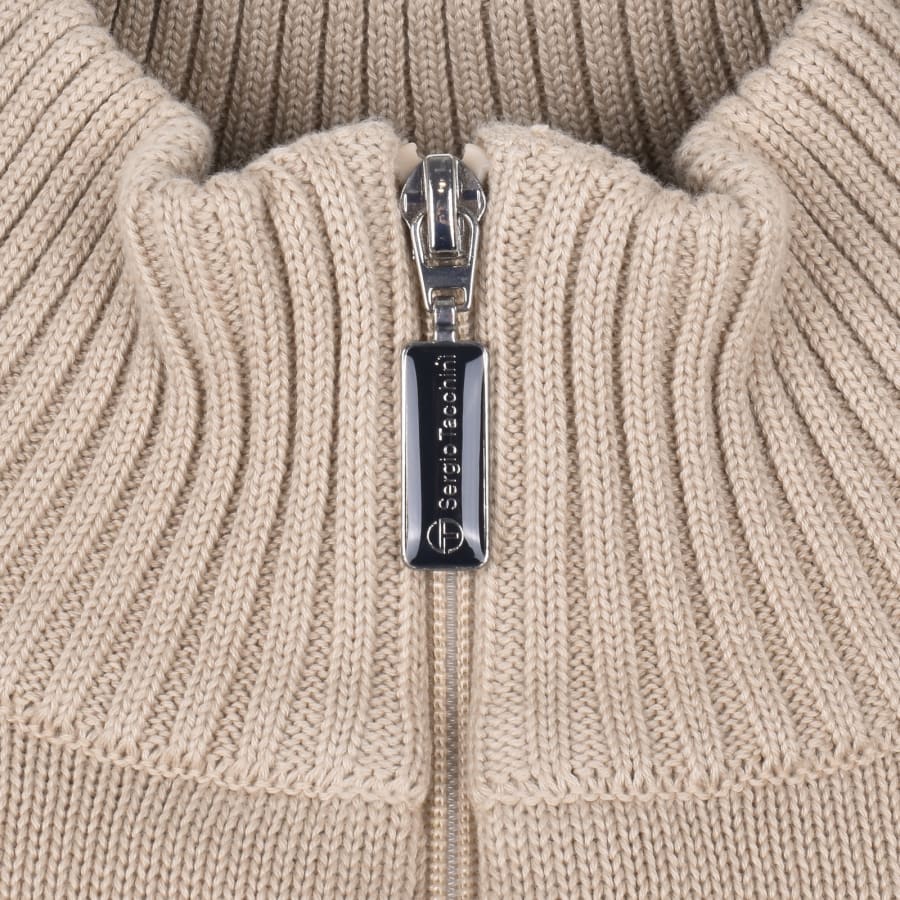Image number 4 for Sergio Tacchini Dallas Quarter Zip Jumper Beige