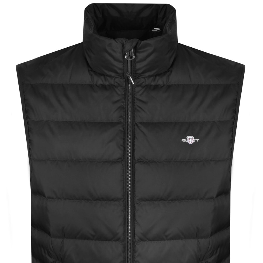 Image number 2 for Gant Light Down Gilet Black