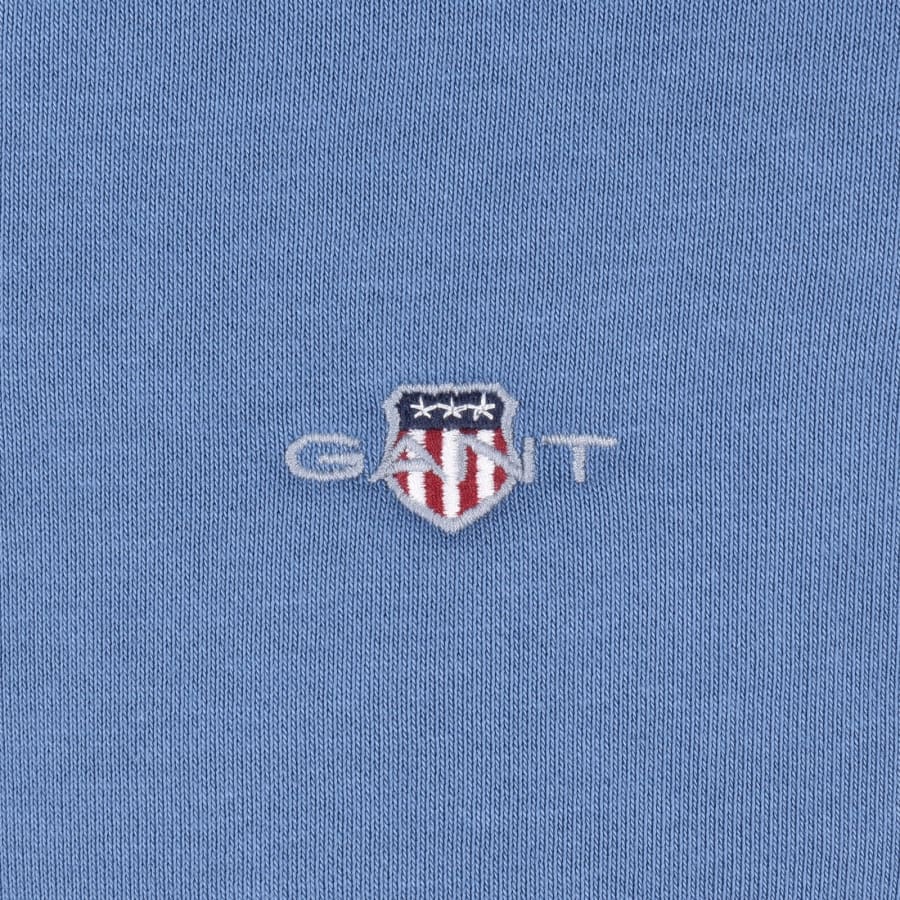 Image number 3 for Gant Shield Reg Shield Half Zip Sweatshirt Blue