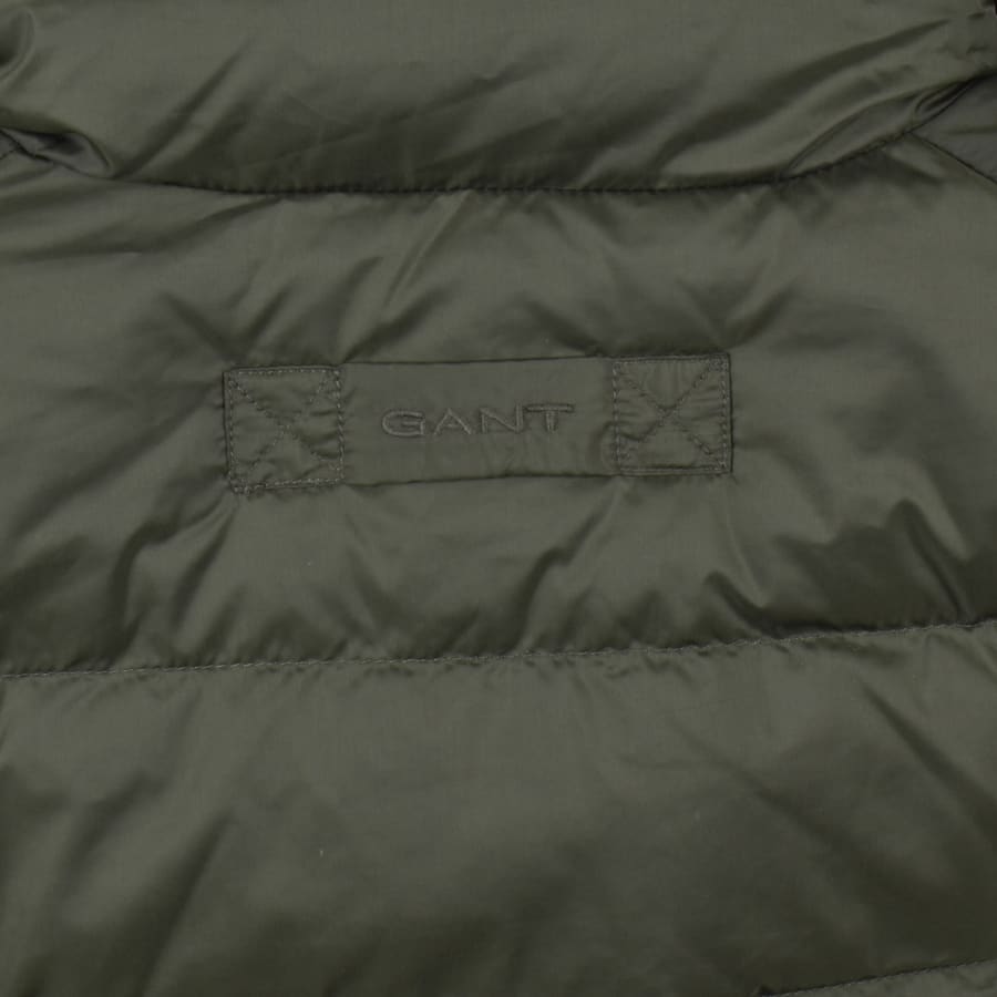 Image number 4 for Gant Light Down Jacket Dark Moss Green