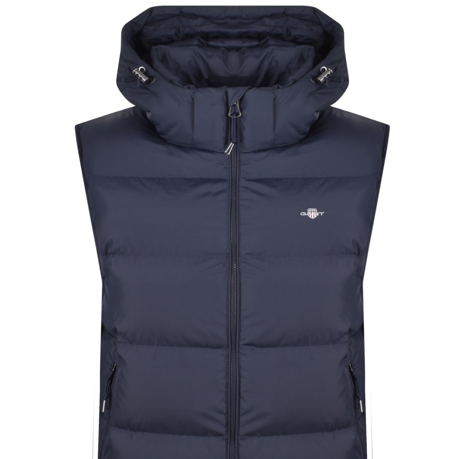 Image number 2 for Gant Active Cloud Gilet Evening Blue