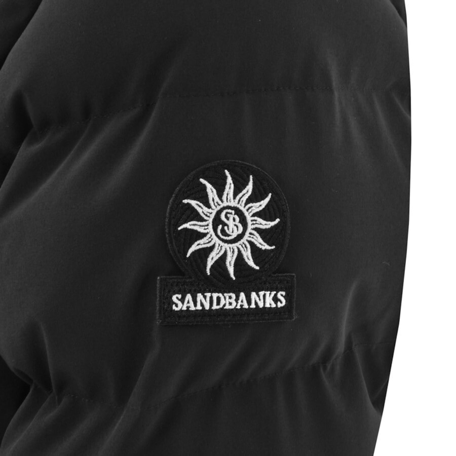 Image number 3 for Sandbanks Core Puffer Jacket Black