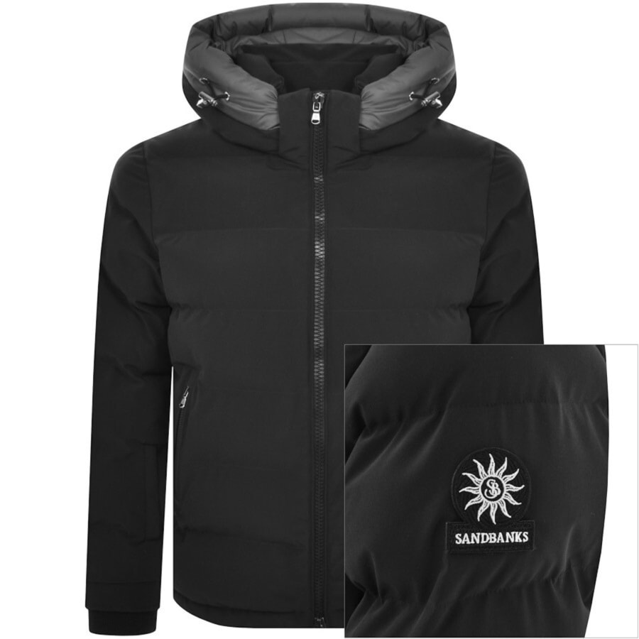 Image number 1 for Sandbanks Core Puffer Jacket Black