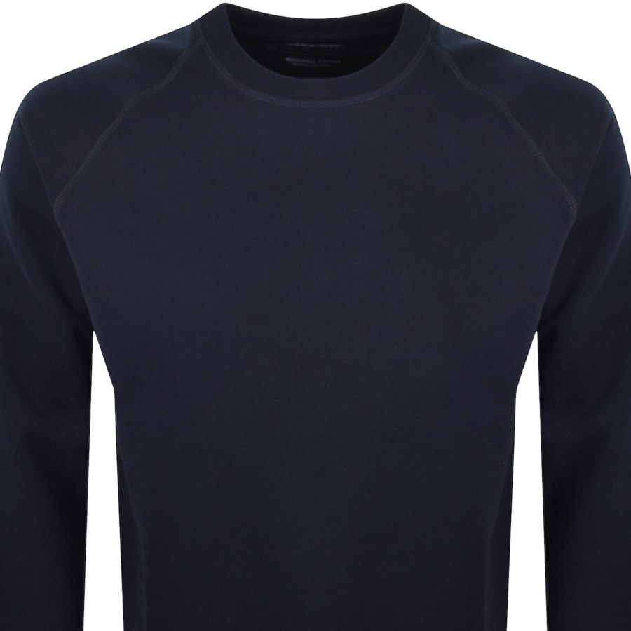 Image number 3 for Marshall Artist Siren Crew Neck Sweatshirt Navy