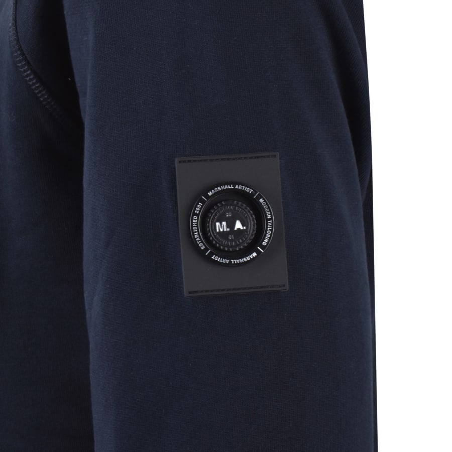 Image number 4 for Marshall Artist Siren Crew Neck Sweatshirt Navy