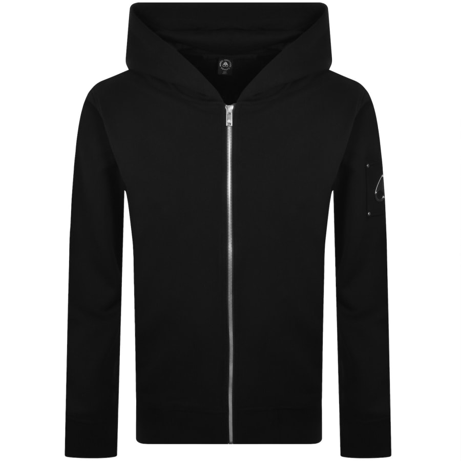 Image number 2 for Moose Knuckles Hartsfield Zip Up Hoodie Black