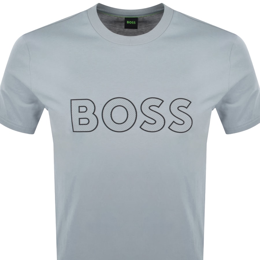 Image number 2 for BOSS TS Retro Logo T Shirt Grey
