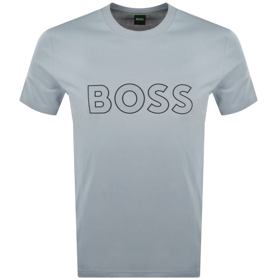 Image number 1 for BOSS TS Retro Logo T Shirt Grey