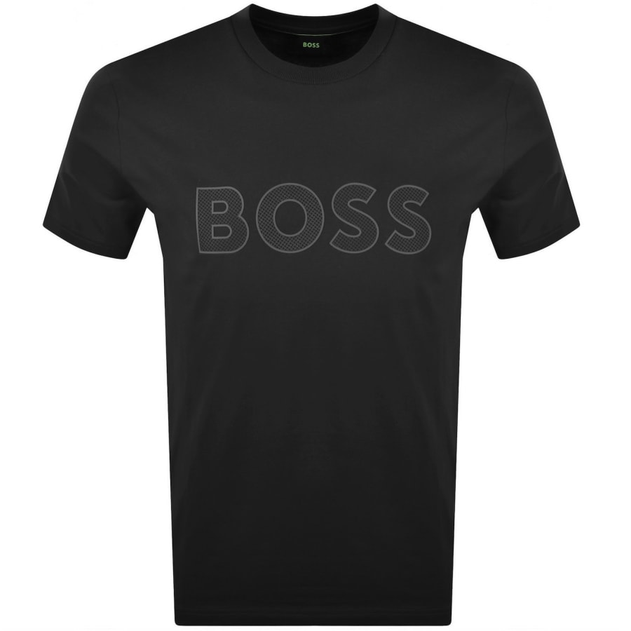 Image number 1 for BOSS TS Retro Logo T Shirt Black