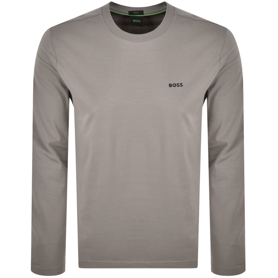 Image number 1 for BOSS Long Sleeved T Shirt Beige